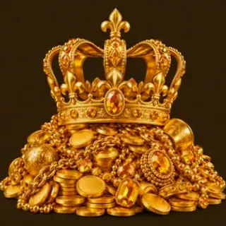 Gold treasure pile — Casiny